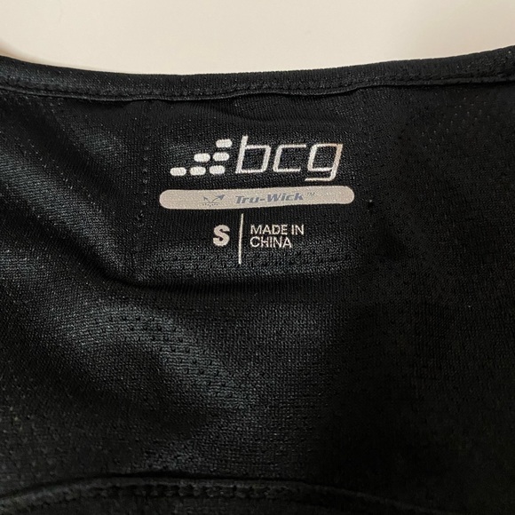 BCG Women Activewear Racerback Cut Out Work Out Short Sleeve Top Size S - Picture 9 of 13